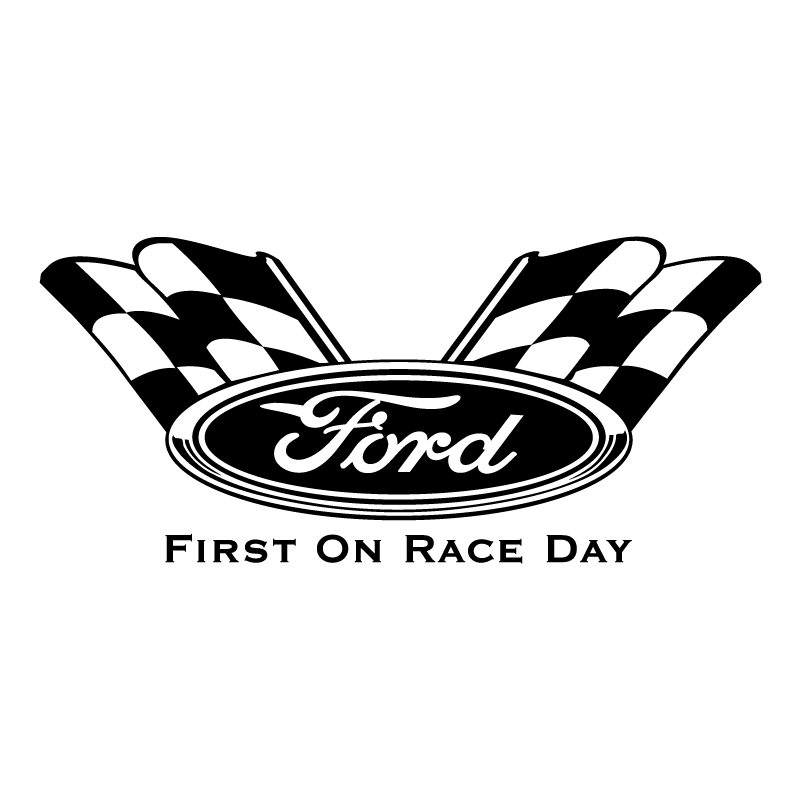 Ford First On Race Day Logo PNG Vector