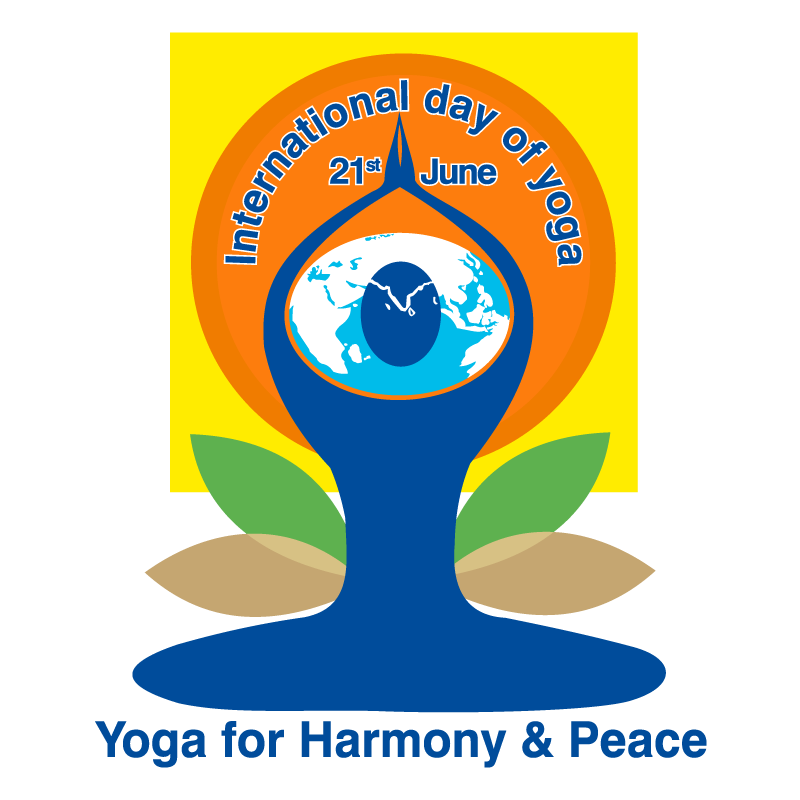 International Yoga Day Logo PNG Vector